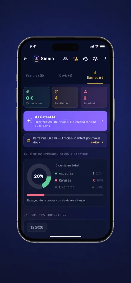Sienia sur téléphone